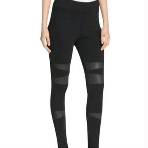 Two by Vince Camuto faux leather stretch moto legging pants - Size Small